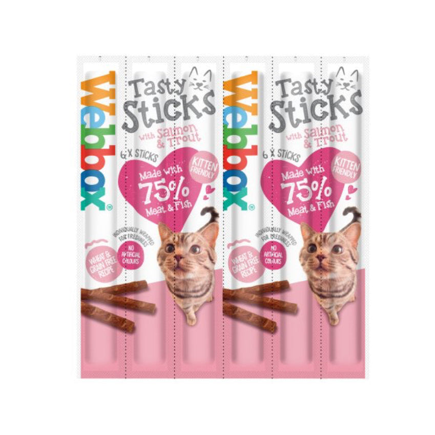 Salmon & Trout Cat Treat Sticks 12 × 6
