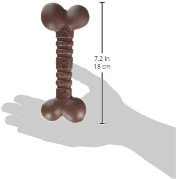 Rosewood Small Beef Bone – Durable Nylon Chew Toy for Small Dogs <10kg | Promotes Dental Hygiene | Long-Lasting