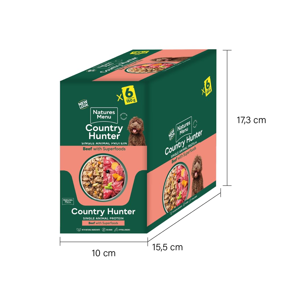Natures Menu Country Hunter Dog Food Pouch Grass Grazed