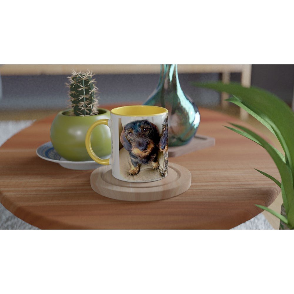Customisable Ceramic Mug – Glossy 11oz Design with Colored Rim FREE DELIVERY - Sayby’s