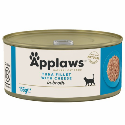 Applaws Tuna Fillet with Cheese in Broth 24 x 156g - Sayby’s Sanctuary 