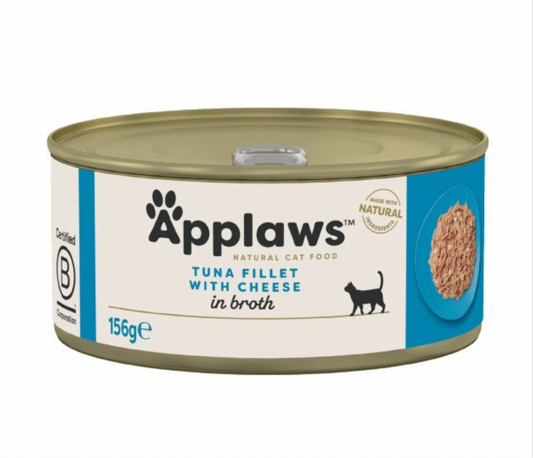 Applaws Tuna Fillet with Cheese in Broth 24 x 156g - Sayby’s Sanctuary 