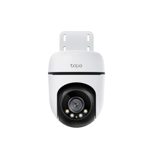 Tapo TC40 Pan/Tilt Smart Security Outdoor Camera, Full HD, 360° Smart Person Detection Motion Tracking, Color Night Vision, WiFi Camera No Monthly Fee, Two-Way Talk, IP65, Works with Alexa & Google