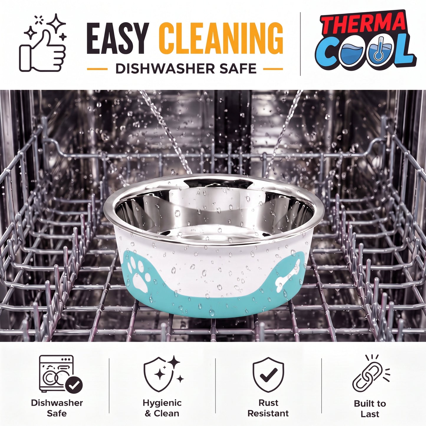 ThermaCool Dog Bowl - Azure Blue