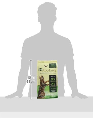 Applaws Natural Complete Dry Food for Adult Cats, Chicken with Lamb Grain Free, 2kg Bag