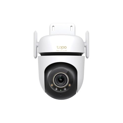 Tapo TC40 Pan/Tilt Smart Security Outdoor Camera, Full HD, 360° Smart Person Detection Motion Tracking, Color Night Vision, WiFi Camera No Monthly Fee, Two-Way Talk, IP65, Works with Alexa & Google