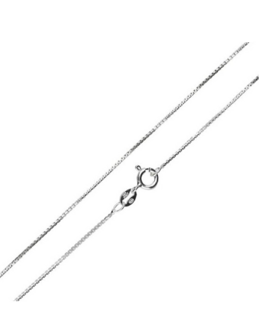 1.0mm Box Diamond Cut Chain Sterling Silver 925. FREE DELIVERY - Sayby’s Sanctuary 