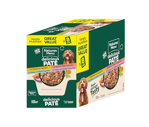 Natures Menu - Wet Dog Food - Pouches for Adult Dogs - Mixed Variety - 8 x 300g