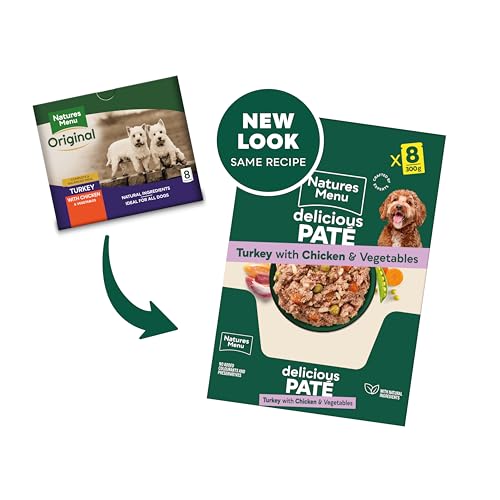 Natures Menu - Wet Dog Food - Pouches for Adult Dogs - Mixed Variety - 8 x 300g