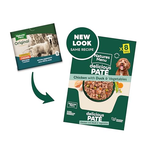 Natures Menu - Wet Dog Food - Pouches for Adult Dogs - Mixed Variety - 8 x 300g