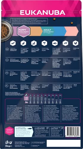 Eukanuba Grain Free Complete Dry Dog Food for Puppy Small and Medium Breeds