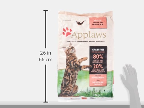 Applaws Natural Complete Dry Food for Adult Cats, Chicken with Lamb Grain Free, 2kg Bag
