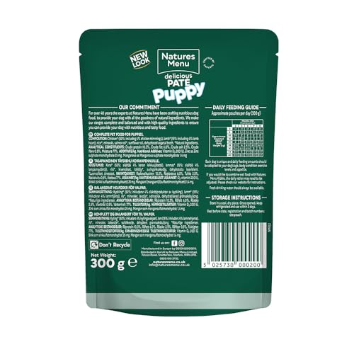 Natures Menu - Wet Dog Food - Pouches for Adult Dogs - Mixed Variety - 8 x 300g