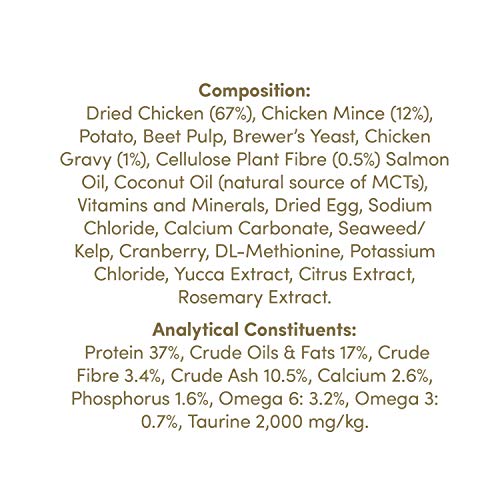 Applaws Natural Complete Dry Food for Adult Cats, Chicken with Lamb Grain Free, 2kg Bag