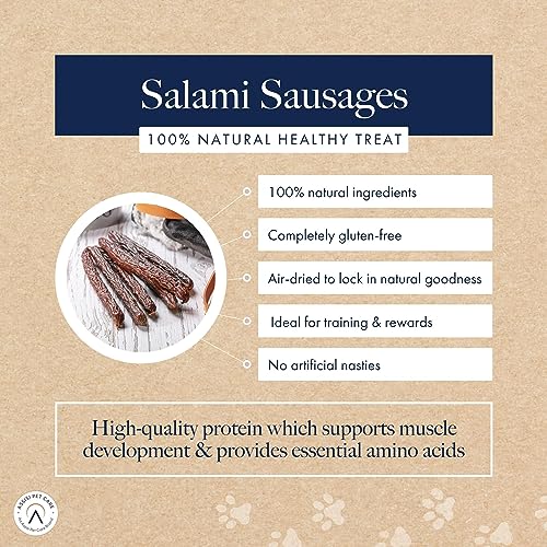 Hollings Chicken Sausages Dog Treats, Delicious, Nutritious Air Dried Chews for Adult Dogs, Made with 100% Natural Ingredients (Pack of 3)