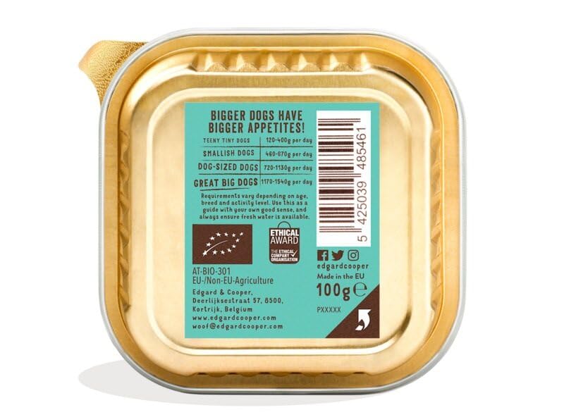 Edgard Cooper Grain-Free Wet Dog Food for Adult Dogs, (11 x 150g), Natural Dogs Food in Cup with Fresh Meat & Amino Acids, Gluten-Free, High Protein