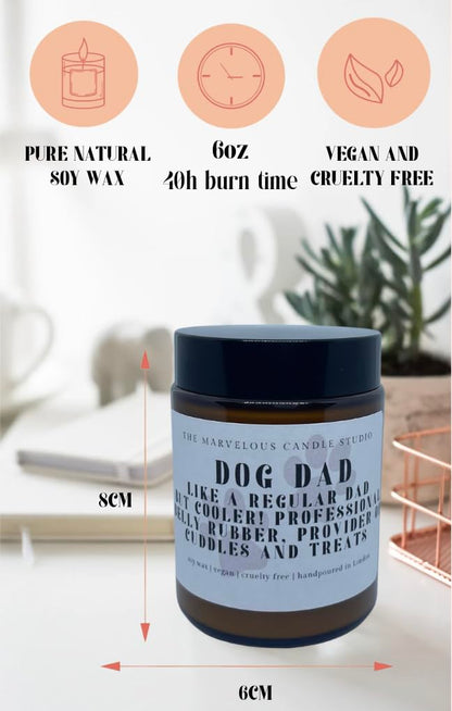 Dog Fart Buster Scented Soy Candle | Funny Pet Lover Gift | Vegan Home Fragrance | Gag Gift for Animal Parents | Novelty Odor Eliminator Candle - (Dog Farts)