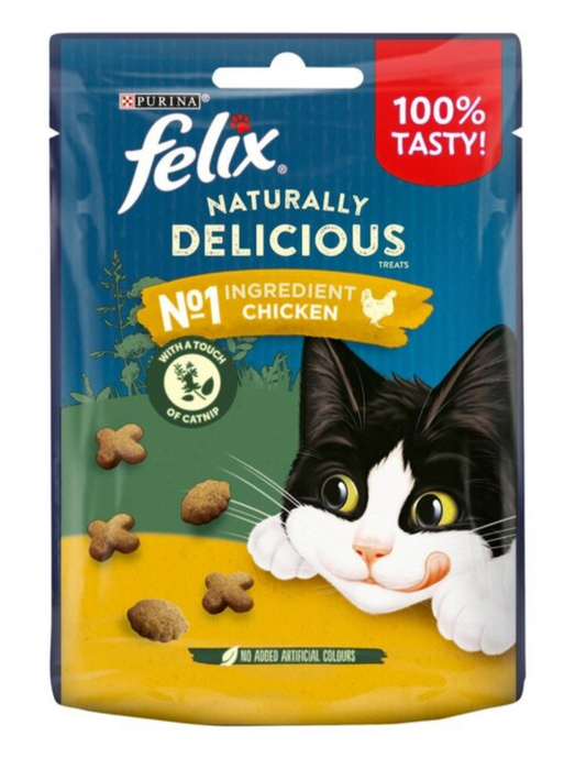 Felix Naturally Delicious Chicken Cat Treats 50g - Sayby’s Sanctuary 