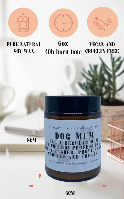 Dog Fart Buster Scented Soy Candle | Funny Pet Lover Gift | Vegan Home Fragrance | Gag Gift for Animal Parents | Novelty Odor Eliminator Candle - (Dog Farts)