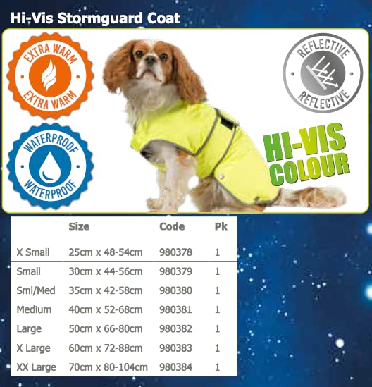Ancol Muddy Paws All Weather Stormguard Coat . Poppy Red.Size Large ( Length 50cm, up to 79cm girth)