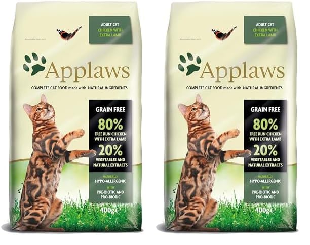 Applaws Natural Complete Dry Food for Adult Cats, Chicken with Lamb Grain Free, 2kg Bag