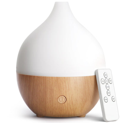SALKING Essential Oil Diffuser, 100ml Small Aromatherapy Ultrasonic Cool Mist Humidifier with Warm White Lights, Auto Shut-Off Function, for Office Home