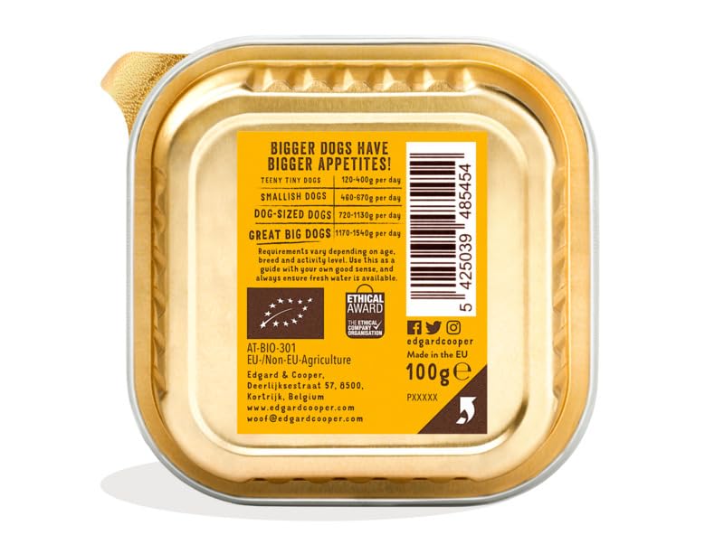 Edgard Cooper Grain-Free Wet Dog Food for Adult Dogs, (11 x 150g), Natural Dogs Food in Cup with Fresh Meat & Amino Acids, Gluten-Free, High Protein