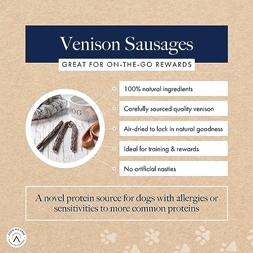 Hollings Chicken Sausages Dog Treats, Delicious, Nutritious Air Dried Chews for Adult Dogs, Made with 100% Natural Ingredients (Pack of 3)