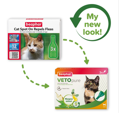 Cat Flea Repellent Spot On 3 Pipettes