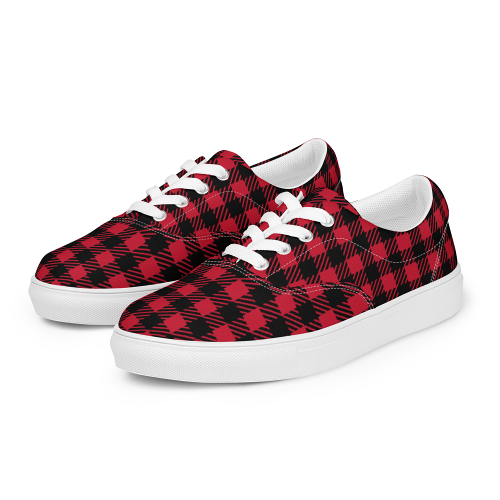 Chic Lace-Up Canvas Trainers