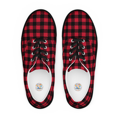 Chic Lace-Up Canvas Trainers