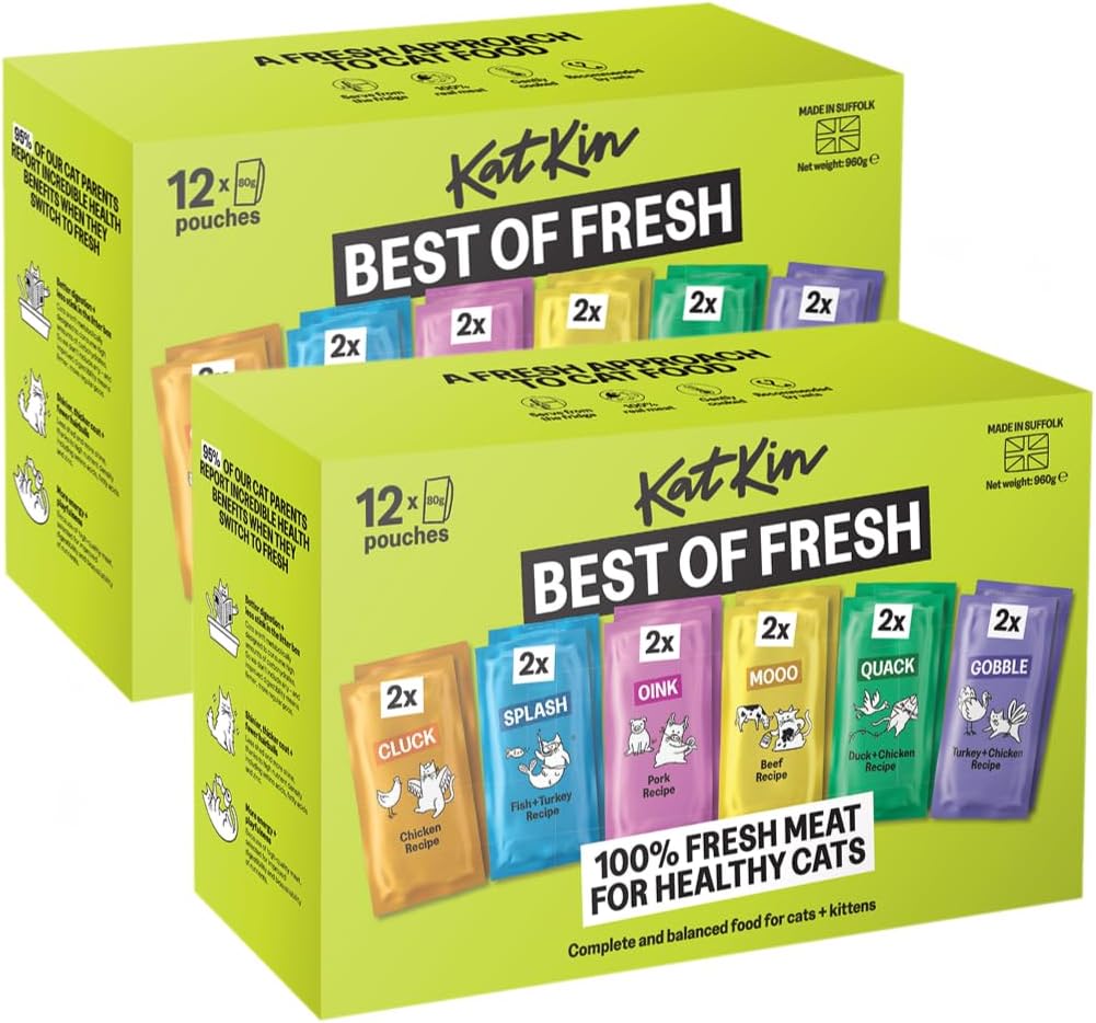 Best Of Fresh Cat Food Variety Pack Bundle 24 x 80g Pouches