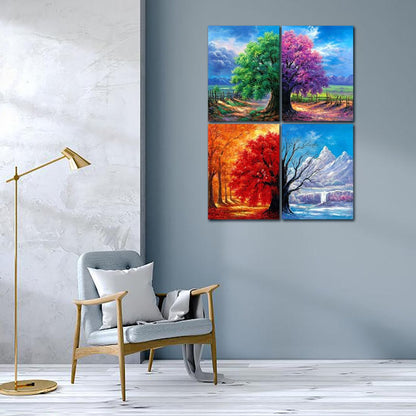 5D Diamond Painting Kits for Adults 4 PCS Turtle Wall Art