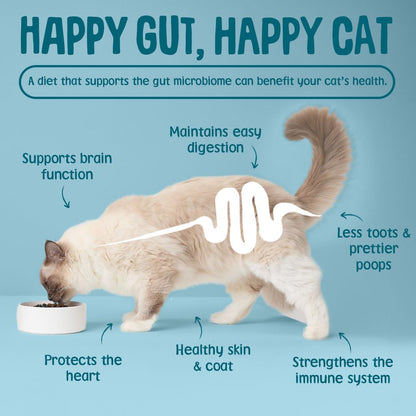 Scrumbles • Wet Cat Pouches • Gravy Fish • Hypoallergenic • All Lifestages • 2x Chicken with Tuna • 3x Chicken with Cod • 2xChicken with Salmon • 8 Pouches (85g) • 80%+ Meat • Prebiotics