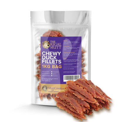 Chewy Duck Fillets 1kg Bag