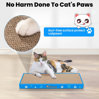 Double-Sided Corrugated Cat Scratching Board with Catnip 1PCS