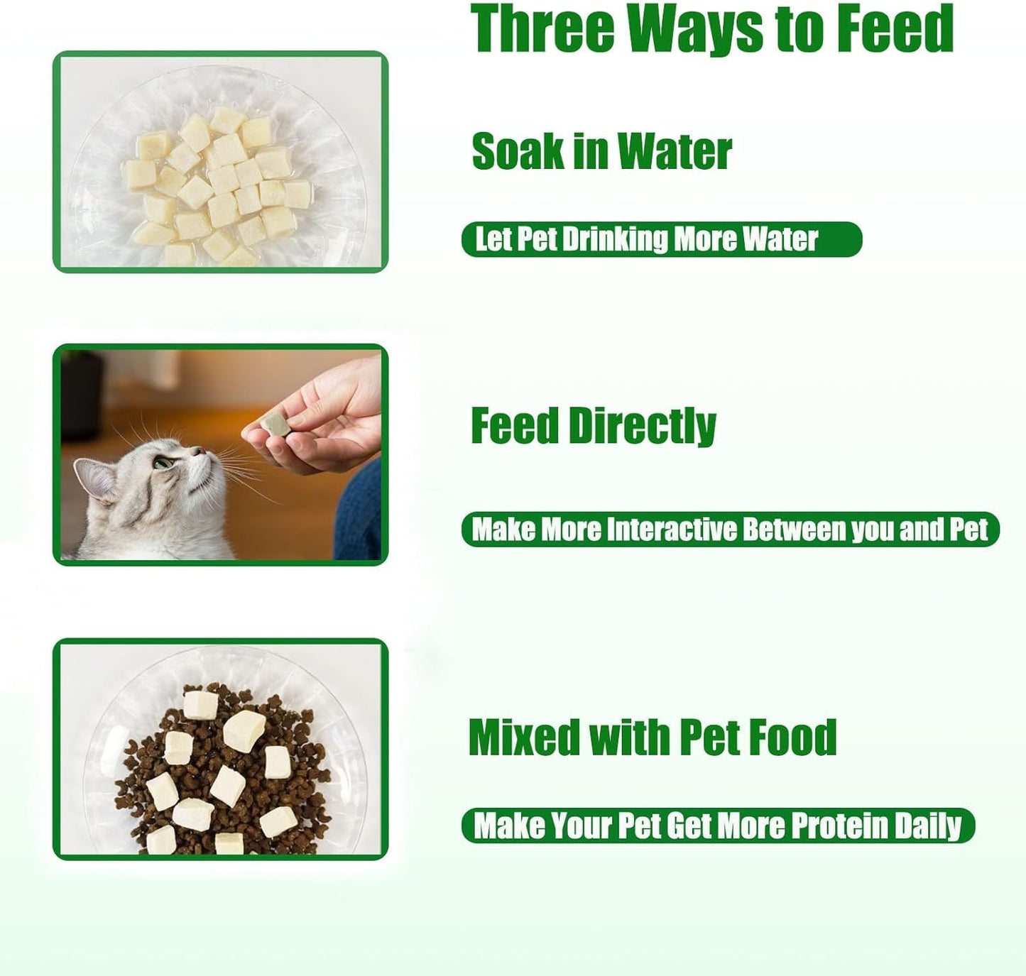 Freeze Dried Chicken Breast Cat Treats and Food 100g 100% Chicken Natural Grain Free Allergen-Free & Hypoallergenic Easy Digestion Nibbles Nutritious Cat, Kitten and Dog Snacks(Small-Sized Cube 10mm)