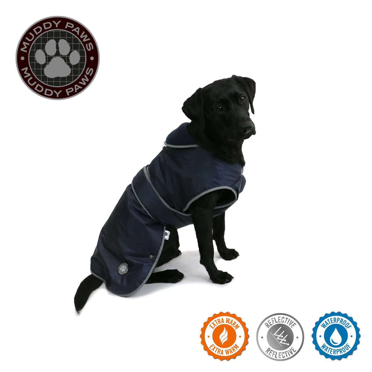 Ancol Muddy Paws All Weather Stormguard Coat . Poppy Red.Size Large ( Length 50cm, up to 79cm girth)