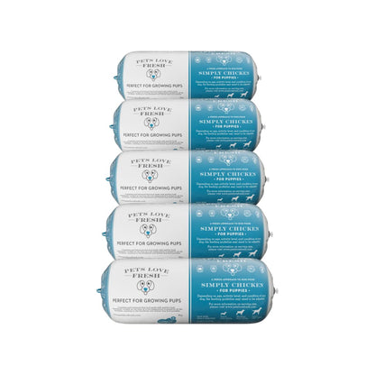 Fresh Dog Food Simply Chicken 5 x 600g Chub Rolls