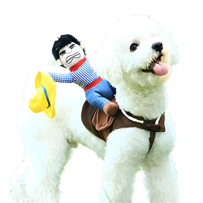 DELIFUR Dog Chucky Costume Pet Halloween Clothes Cat Cosplay Party Suit Funny Dog Costume Small to Large Dogs(S)
