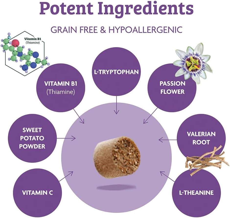 Omni Dog Daily Calming Supplement – Vet-approved and Hypoallergenic Chews