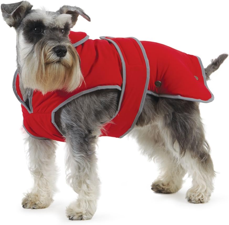 Ancol Muddy Paws All Weather Stormguard Coat . Poppy Red.Size Large ( Length 50cm, up to 79cm girth)