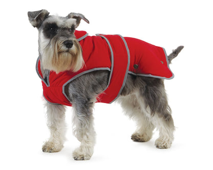 Ancol Muddy Paws All Weather Stormguard Coat . Poppy Red.Size Large ( Length 50cm, up to 79cm girth)