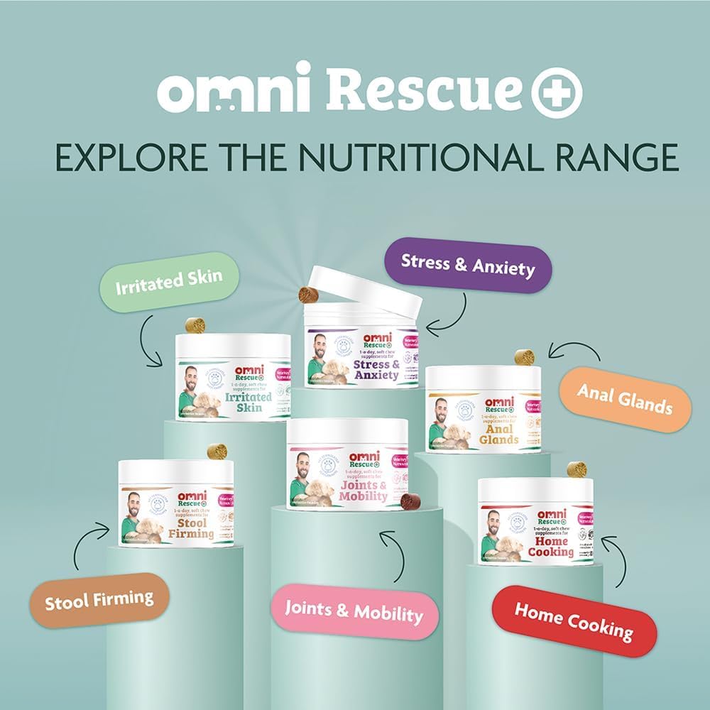 Omni Dog Daily Calming Supplement – Vet-approved and Hypoallergenic Chews