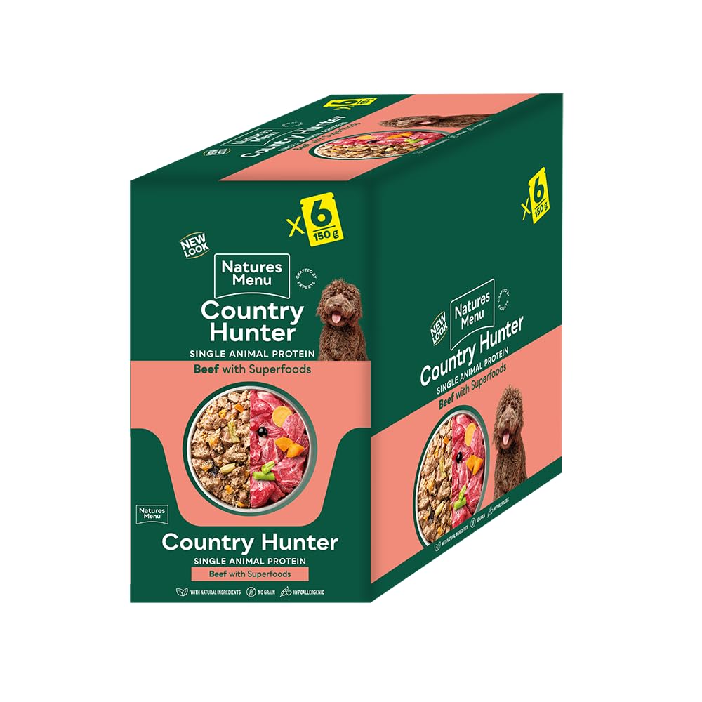 Natures Menu Country Hunter Dog Food Pouch Grass Grazed