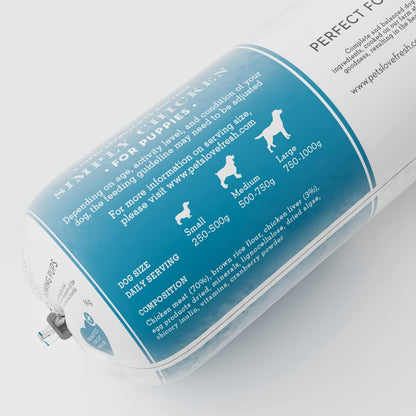 Fresh Dog Food Simply Chicken 5 x 600g Chub Rolls