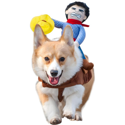 DELIFUR Dog Chucky Costume Pet Halloween Clothes Cat Cosplay Party Suit Funny Dog Costume Small to Large Dogs(S)