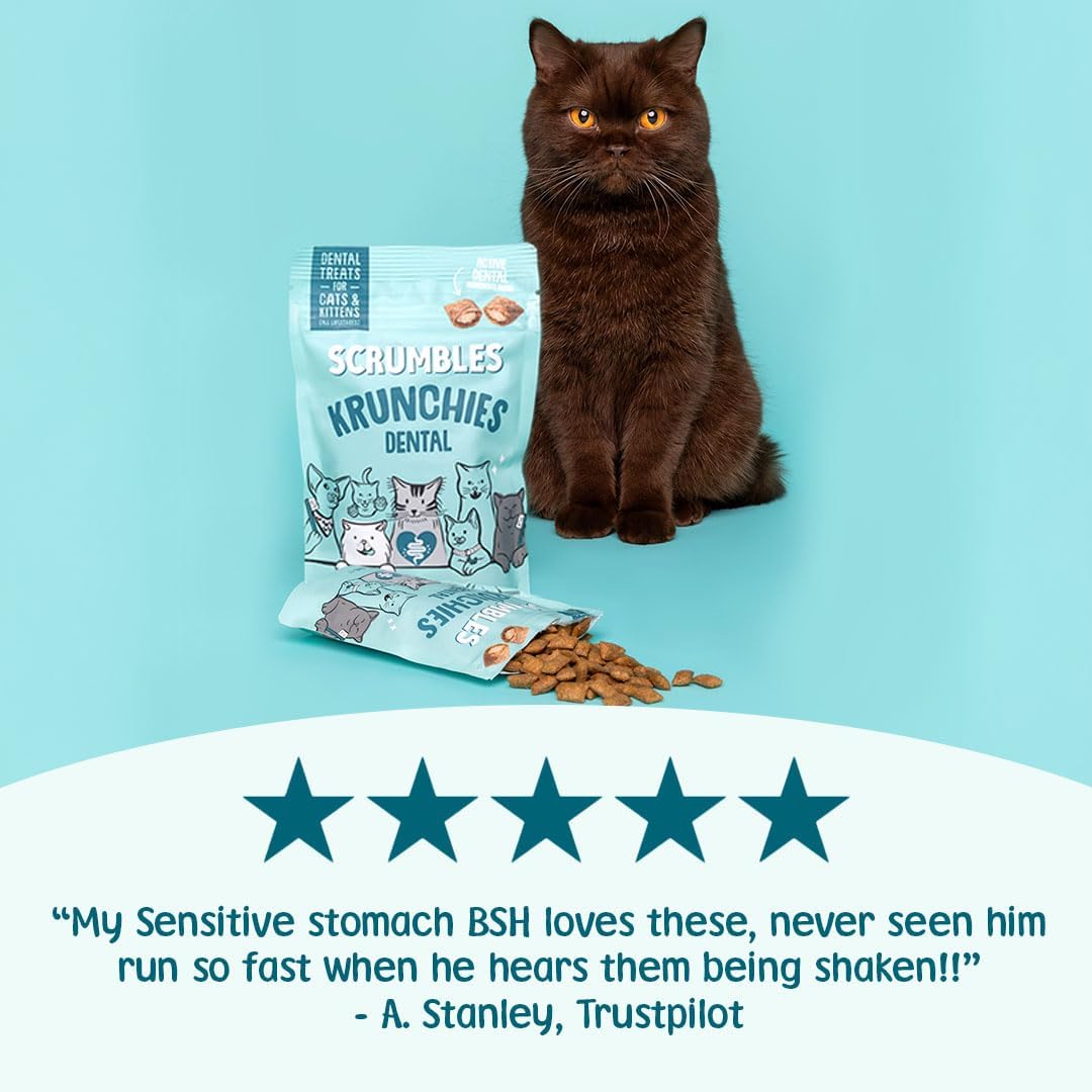 Scrumbles • Wet Cat Pouches • Gravy Fish • Hypoallergenic • All Lifestages • 2x Chicken with Tuna • 3x Chicken with Cod • 2xChicken with Salmon • 8 Pouches (85g) • 80%+ Meat • Prebiotics