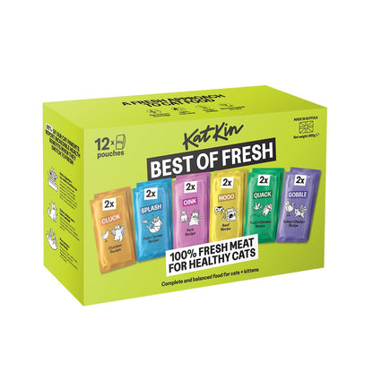 Best Of Fresh Cat Food Variety Pack Bundle 24 x 80g Pouches