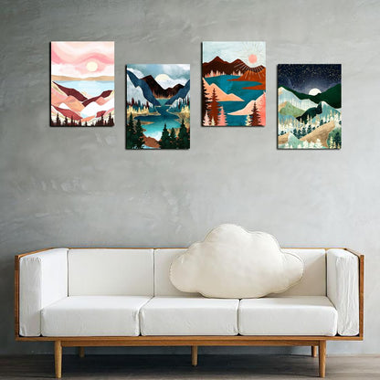 5D Diamond Painting Kits for Adults 4 PCS Turtle Wall Art